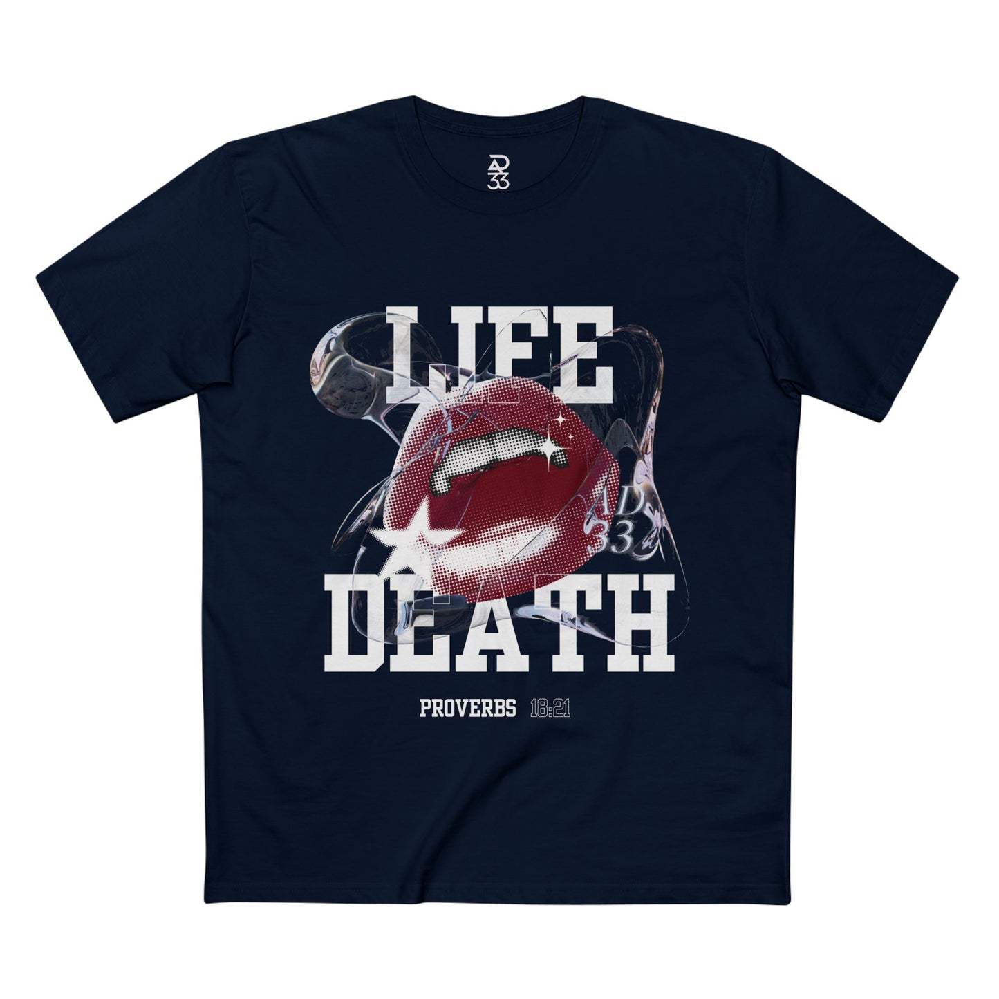 Life & Death Proverbs 18:21 Statement Tee