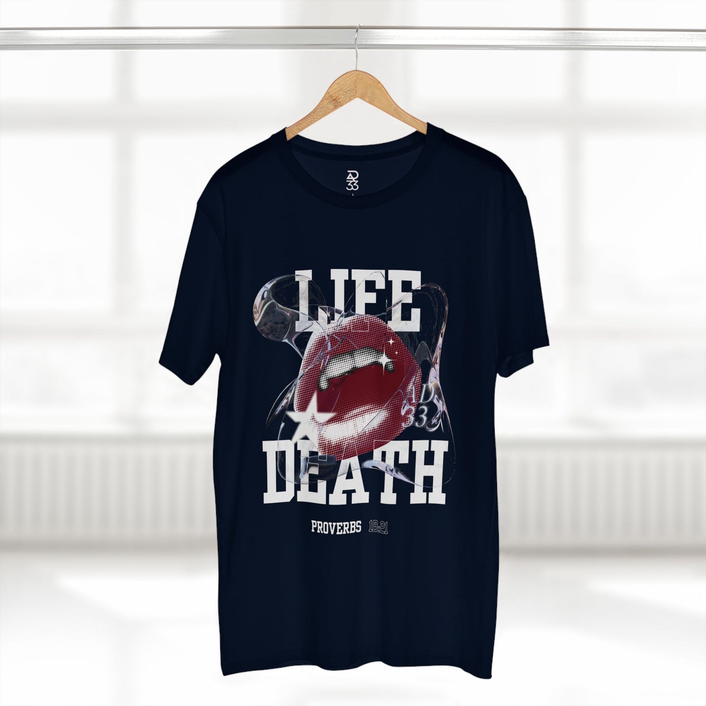 Life & Death Proverbs 18:21 Statement Tee