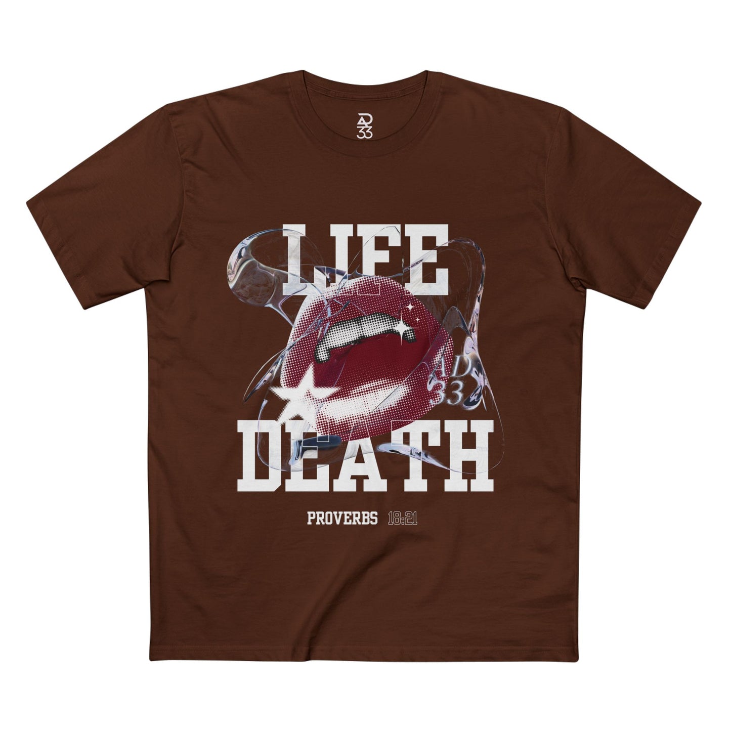 Life & Death Proverbs 18:21 Statement Tee